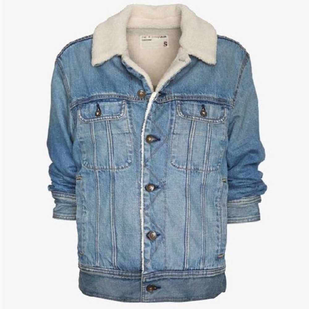Rag & Bone jean/sherpa jacket